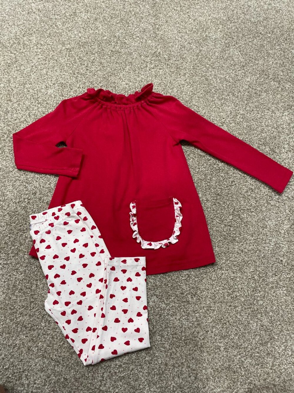 Eyelet & Ivy Ruffle Heart Pant Set